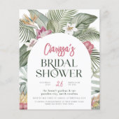 バジェットトロピカルフローラアーチサマーブライダルシャワー (正面)