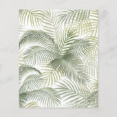 バジェットトロピカルフローラアーチモダンブライダルシャワー (裏面)