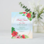 バジェットトロピカルフローラブライダルシャワー招待 (スタンド正面)