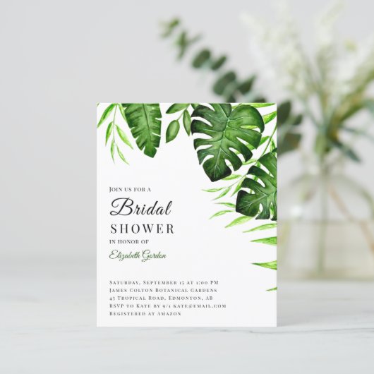 バジェットトロピカルブライダルシャワージャングルスクリプトモダン (スタンド正面)