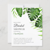 バジェットトロピカルブライダルシャワージャングルスクリプトモダン (正面)