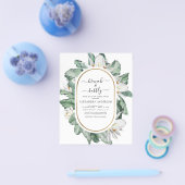 バジェットトロピカルブランチ&バブリーブライダルシャワー チラシ (シングル)