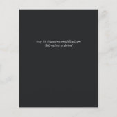 バジェットトロピカルブルーリーフ結婚のアンパサンド (裏面)