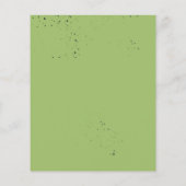 バジェットトロピカルブロージグリーン結婚式招待状 (裏面)