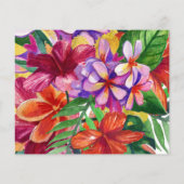 バジェットトロピカルブーケモダンタイポグラフィ結婚ズ (裏面)