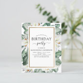 バジェットトロピカルマグノリア誕生日招待状 (スタンド正面)