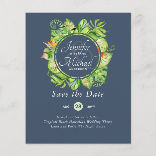 バジェットトロピカルリーフハワイアンルアウ（ハワイ式宴会）結婚ズ (正面)