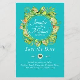 バジェットトロピカルリーフハワイアンルアウ（ハワイ式宴会）結婚ズ