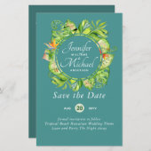 バジェットトロピカルリーフハワイアンルアウ(ハワイ式宴会)結婚ズ (正面/裏面)