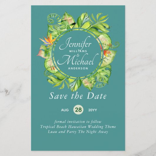 バジェットトロピカルリーフハワイアンルアウ(ハワイ式宴会)結婚ズ (正面)