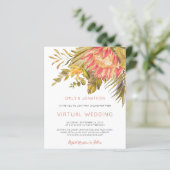バジェットトロピカルリーフ仮想結婚式招待状 (スタンド正面)