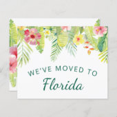 バジェットトロピカルリーフ新フロリダアドレスカード (正面/裏面)