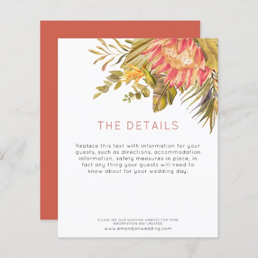 バジェットトロピカル結婚詳細エンクロージャ (正面/裏面)