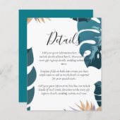 バジェットトロピカル結婚詳細ホテルズエンクロージャー (正面/裏面)