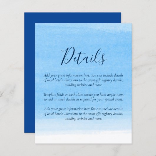 バジェットトロピカル結婚詳細ホテルズエンクロージャー (正面/裏面)