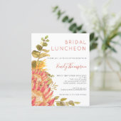 バジェットトロピカル花模様ブライダルシャワー招待 (スタンド正面)