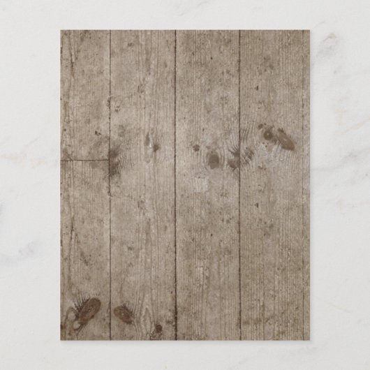 バジェットドックサイドロープ素朴結婚式招待状 (裏面)