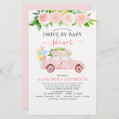 バジェットドライブバイベビーシャワーフローラ赤面ピンク (正面/裏面)