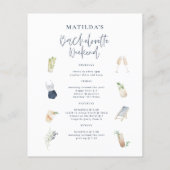 バジェットドリンクバチェロレッテの週末の日程 チラシ (裏面)