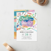 バジェットドレ絵を描ス絵を描の誕生日 ノートカード (正面/裏面インサイチュ)