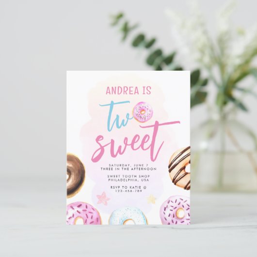 バジェットドーナツ2つの甘い女の子2nd誕生日 (スタンド正面)