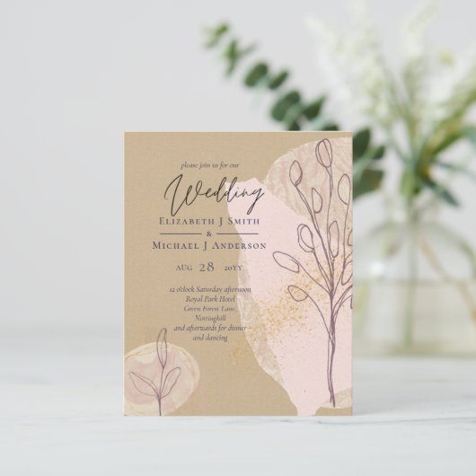 バジェットナチュラルアース素朴ウッドランド秋の結婚式 (スタンド正面)