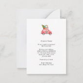 バジェットニューイヤーホームクリスマスホリデームービング ノートカード (裏面)