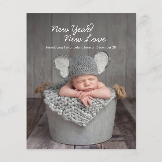 バジェットニューイヤー新ラブホリデイ誕生ベビー写真 (正面)