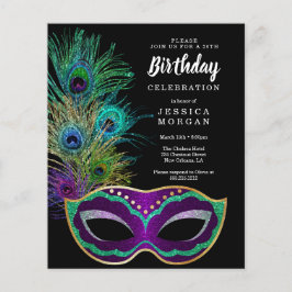 バジェットニューオーリンズマルディグラスバースデーパーティー チラシ