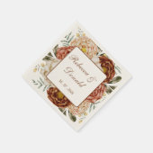 バジェットニュートラルボホテラコッタ スタンダードカクテルナプキン (角)