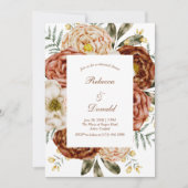 バジェットニュートラルボホテラコッタ 招待状 (正面)