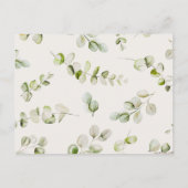 バジェットニュートラルBohoベビーシャワー インビテーションポストカード (裏面)