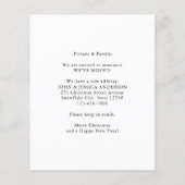 バジェットニューホームアドレスリースホリデームービングカード (裏面)