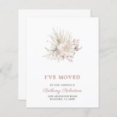 バジェットニューホームピンクローゼユーカリプトゥスムービングカード (正面/裏面)