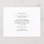 バジェットニューホームリースフォトホリデームービングカード (裏面)