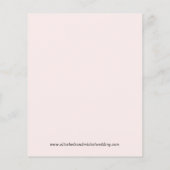 バジェットニュー結婚ズ会場ピンクのお知らせ (裏面)