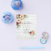 バジェットヌエストラボダブルゴーニュフローラ秋の結婚式 チラシ (シングル)