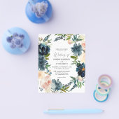 バジェットネイビーダスティブルー&ピンク赤面結婚2s チラシ (シングル)