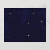 バジェットネイビーブルーシチュアル金ゴールドムーンスターズ結婚ズ (裏面)