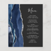 バジェットネイビーブルーシルバーアゲットダーク結婚ズのメニュー (正面)