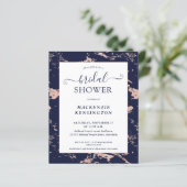 バジェットネイビーブルーバラ金ゴールドマーブルブライダルシャワー (スタンド正面)