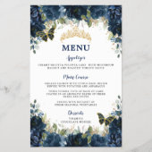 バジェットネイビーブルーフローラスウィート16キンセアニラメニュー チラシ (正面)