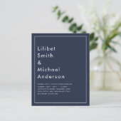 バジェットネイビーブルーモノクロ結婚ーズ (スタンド正面)