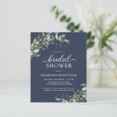 バジェットネイビーブルーユーカリブライダルシャワー (スタンド正面)