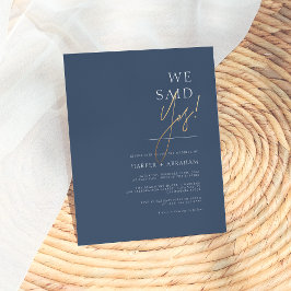 バジェットネイビーブルー |我々はYesミニマリスト結婚の