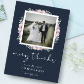 バジェットネイビーモダンタイポグラフィピンクシェーズフラワーズ