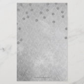 バジェットネイビー紙吹雪ブライダルシャワー招待 (裏面)