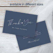 バジェットネイビー結婚ルの感謝していユースクリプト ノートカード