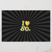 バジェットネオンおもしろい80sプールパーティの招待状 (裏面)