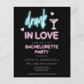 バジェットネオンバチェロレッテ週末招待状 (正面)